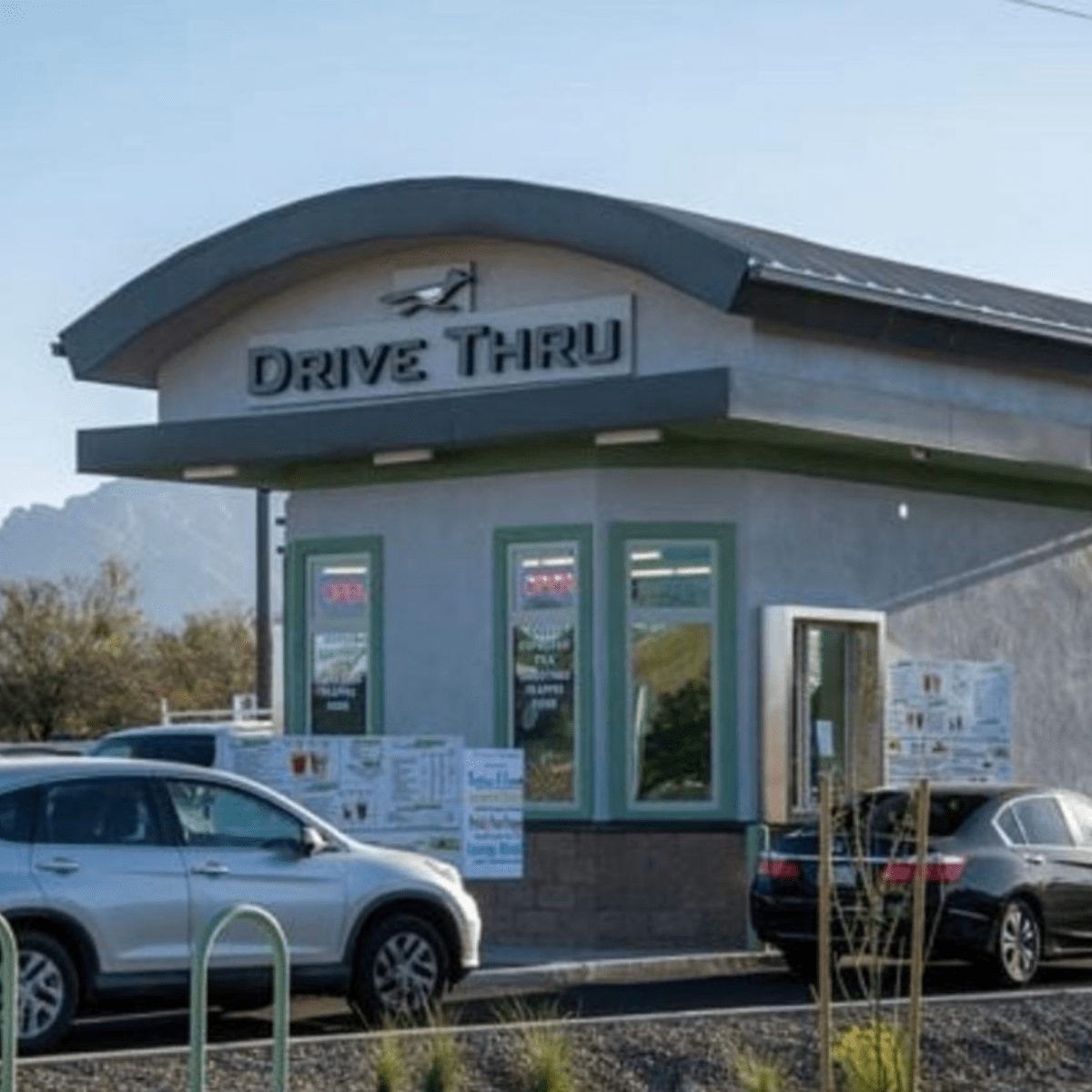 Drive-up kiosk at Roadrunner Coffee Co