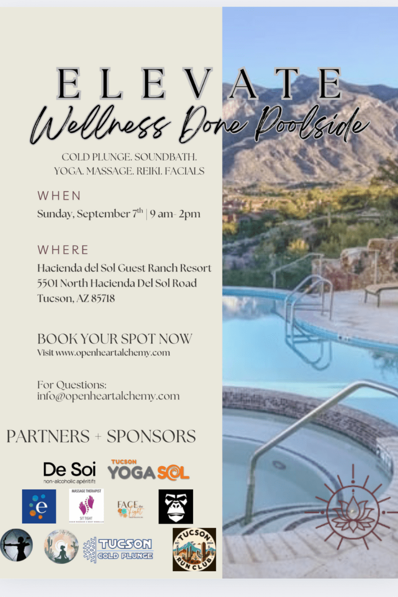 A flyer for a yoga event
